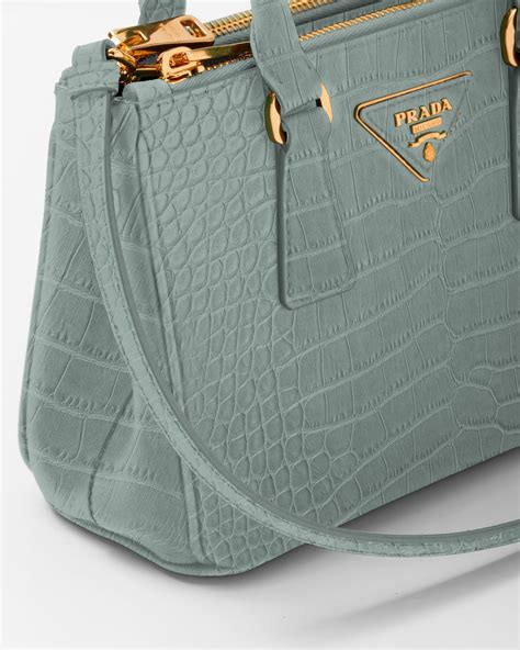 periwinkle prada bag|Periwinkle Blue Prada Galleria Crocodile Leather Mini.